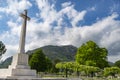 War memorial, Commonwealth Cemetery of Cassino in Italy of the Second World War