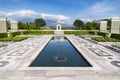 War memorial, Commonwealth Cemetery of Cassino in Italy of the Second World War