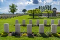 War memorial, Commonwealth Cemetery of Cassino in Italy of the Second World War