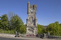 The war memorial in the town of Brora, Scottish Highlands Royalty Free Stock Photo