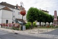 The 1870-1871 war memorial in the town centre of Crecy la Chapelle, France.