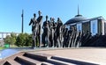 War memorial in Victory Park on Poklonnaya Hill, Moscow, Russia Royalty Free Stock Photo