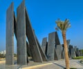 the war memorial - wahat al karama in anu dhabi united arab emirates