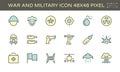 War and military vector icon Royalty Free Stock Photo