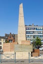 War monument in Charleroi, Belgium on the Great Squar Royalty Free Stock Photo