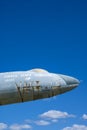 War monument: old Argentinian military plane (Fuerza Aerea Argentina) in Parana, Entre Rios, Argentina, South Royalty Free Stock Photo