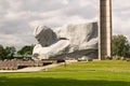 War monument to the brave. The memorial complex Brest Fortress. Brest, Belarus - August 1,2020