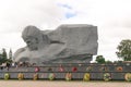 War monument to the brave. The memorial complex Brest Fortress. Brest, Belarus - August 1,2020