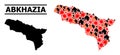 War Pattern Map of Abkhazia