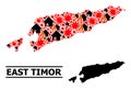 War Pattern Map of East Timor