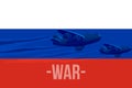 War in Russia, flag of Russia with the shadow of military aircraft, War between Russia and Ukraine, Russia Ukraine in world war