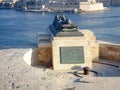 War siege Memorial near to Park Lower Barrakka Gardens in Valletta city, Malta