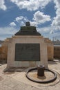 The War Siege Memorial overlooking Valletta Harbour