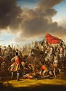 War of the Spanish Succession ca 1704. Fictional Battle Depiction. Generative AI. Royalty Free Stock Photo