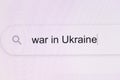 War in Ukraine animated headline of news outlets around the world. Russian Federation attacked Ukraine. War in Ukraine -