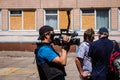 War in Ukraine, Cagatay Yavuz, Camera Operators for Al Jazeera at Nikopol, Ukraine - July 10, 2023