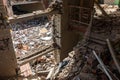 War in Ukraine. Destroyed School in Chernihiv, Ukraine