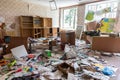 War in Ukraine. Destroyed School in Chernihiv, Ukraine