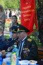 War veterans celebrate Victory Day in Moscow.