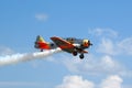 Warbird AT6 Texan in flight Royalty Free Stock Photo