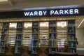 Warby Parker retail glasses store. For every pair of Warby Parker glasses sold, a pair of glasses is given to someone in need Royalty Free Stock Photo