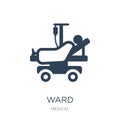 ward icon in trendy design style. ward icon isolated on white background. ward vector icon simple and modern flat symbol for web Royalty Free Stock Photo