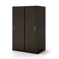 Wardrobe with closed sliding doors