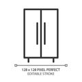 Wardrobe closet pixel perfect linear icon