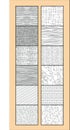 Wardrobe Door Partition Glass Crystal Acid Textures Patterns CDR Vector