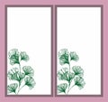 Wardrobe Glass Design Cdr Vector