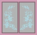 Wardrobe Glass Design Cdr Vector