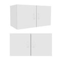 Wardrobe Isolated on White Background, 3D rendering