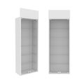 Wardrobe Isolated on White Background, 3D rendering