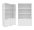 Wardrobe Isolated on White Background, 3D rendering Royalty Free Stock Photo