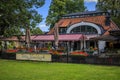 Wardshuset Ulla Windbladh gourmet restaurant in historic 1897 Gustavian style inn Djurgarden Island, Stockholm, Sweden Royalty Free Stock Photo