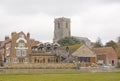 Wareham viewed across the River Frome Royalty Free Stock Photo