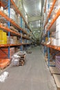 Warehouse Aisle Royalty Free Stock Photo