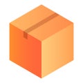 Warehouse box icon, isometric style Royalty Free Stock Photo