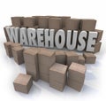 Warehouse Boxes Inventory Management Storage Royalty Free Stock Photo