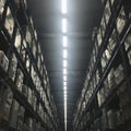 Warehouse Building Indoor Light Bulb Concept