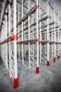 Warehouse Cantilever Racking Systems for storage Aluminum Pipe or profiles. Pallet Rack and Industrial Warehouse Racking. Steel