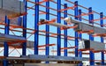 Warehouse Cantilever Racking Systems for storage Aluminum Pipe or profiles. Pallet Rack and Industrial Warehouse Racking.