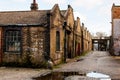 Warehouse in disrepair in a London alley Royalty Free Stock Photo