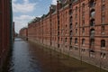 Warehouse district of Hamburg Speicherstadt in Germany Royalty Free Stock Photo