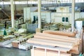 Warehouse of finished and packed doors, production of interior and metal doors