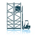 Warehouse Forklift Icon Royalty Free Stock Photo