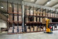 Warehouse forklifter Royalty Free Stock Photo