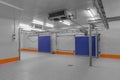 Refrigeration chamber for food storage. Warehouse freezer, Cold storage. Royalty Free Stock Photo