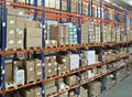 Warehouse with high bay Royalty Free Stock Photo
