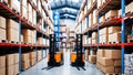 Exploring a Huge Retail Warehouse with Infinite Aisles Royalty Free Stock Photo